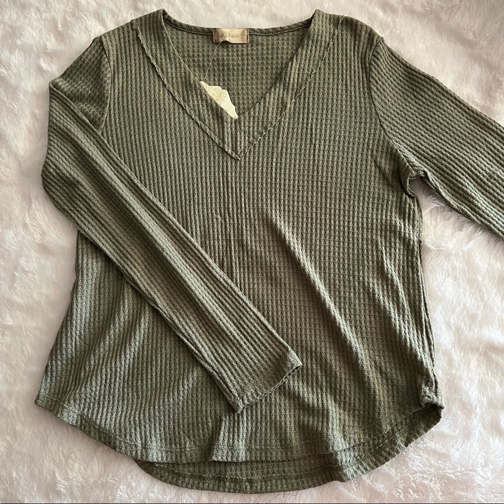 Long Sleeve Green Top
